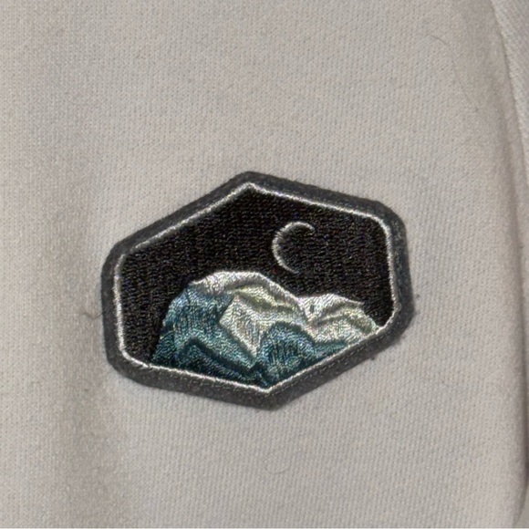 Zyia Active White Mountain Patch Crewneck Sweatshirt Size 3X - Picture 4 of 9